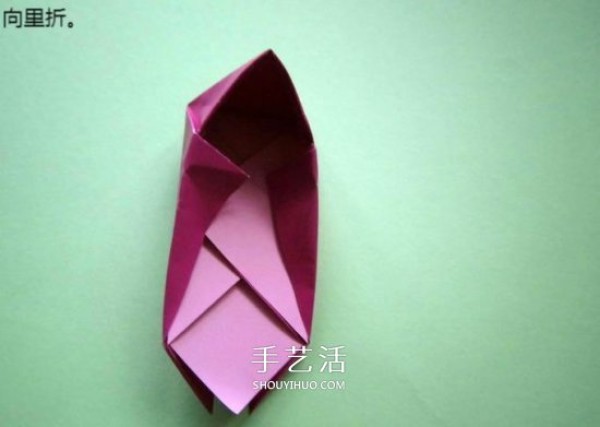 How to fold handmade origami high heels into three-dimensional high heels