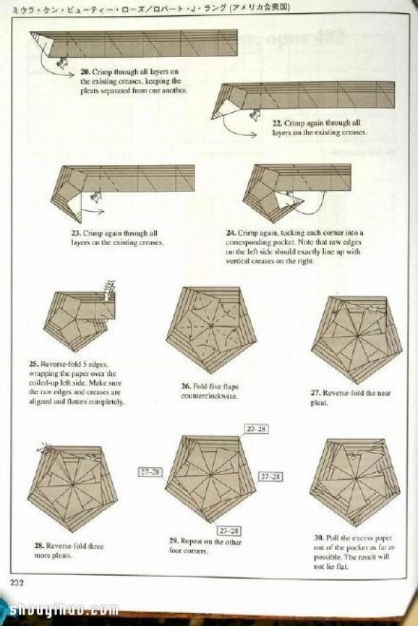 Robert Roses Origami Robert Rose Illustrated Tutorial