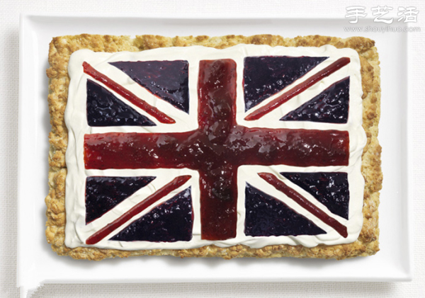 Food Creative Plating DIY Flags of the World