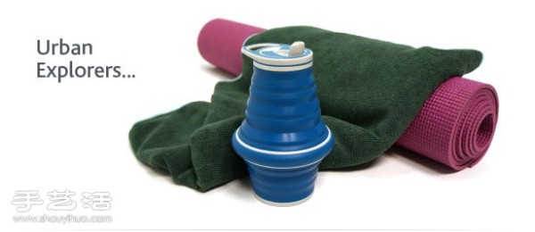 Hydaway, a collapsible water bottle suitable for various journeys