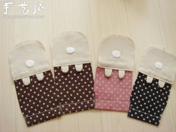 DIY cute patchwork mobile phone bag patchwork mobile phone bag production method