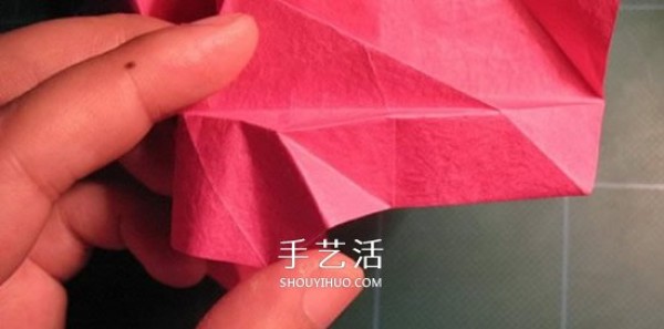 GG Rose Folding Illustration Beautiful and Detailed Rose Origami