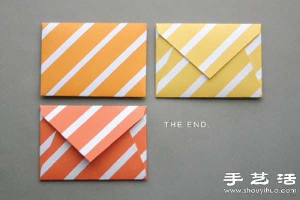 How to fold envelopes, simple illustrations of handmade envelopes