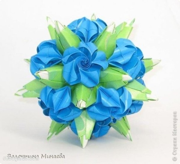 Appreciation of the beautiful handmade origami flower balls (1)