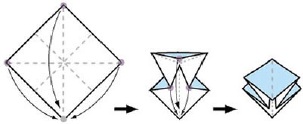 How to fold a flower storage box and illustrate the folding method of a simple and beautiful paper box