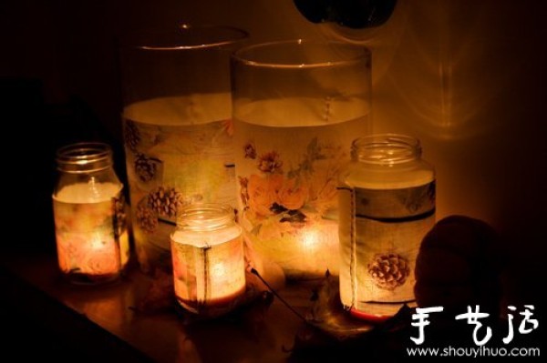 Turning glass bottles into treasures and DIY beautiful candle cups