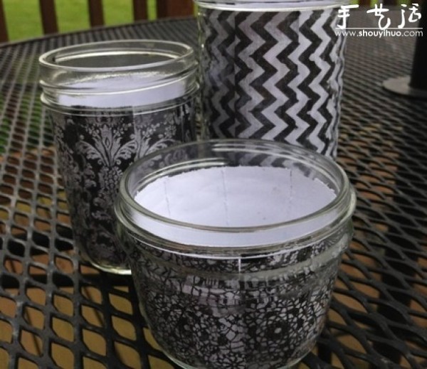 DIY lace candle cup handmade tutorial