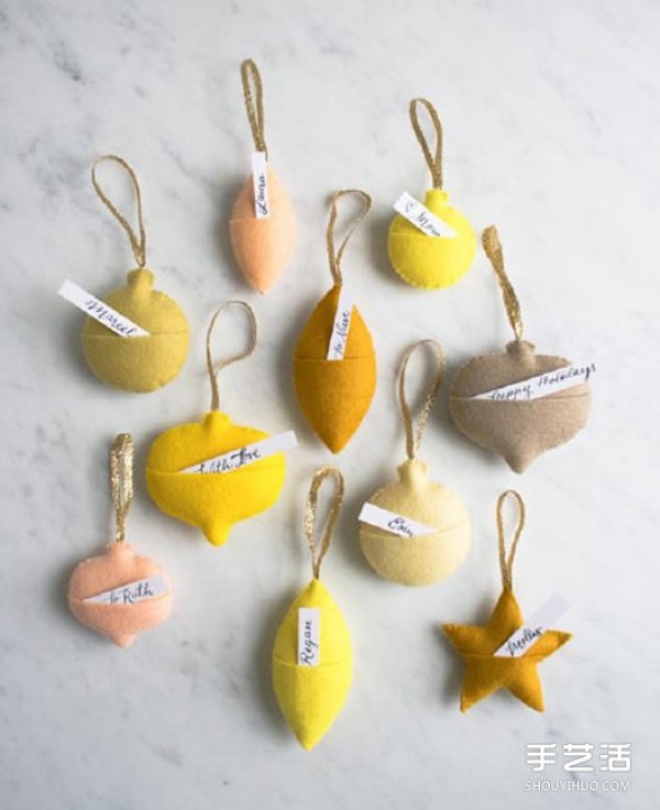 DIY non-woven trinkets, simple handmade fabric pendants