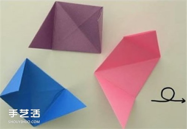 How to make Dragon Boat Festival paper rice dumplings, step-by-step picture of hand-folded paper rice dumplings