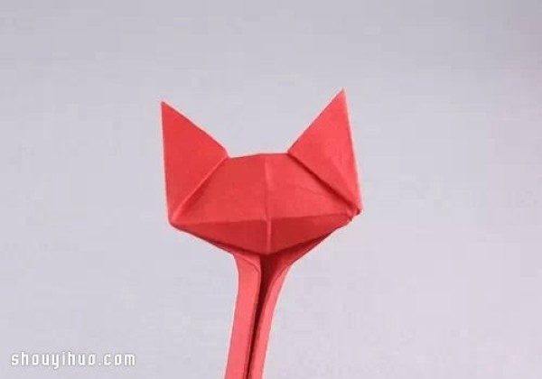 Handmade origami cute cat illustrations and realistic cat folding tutorials