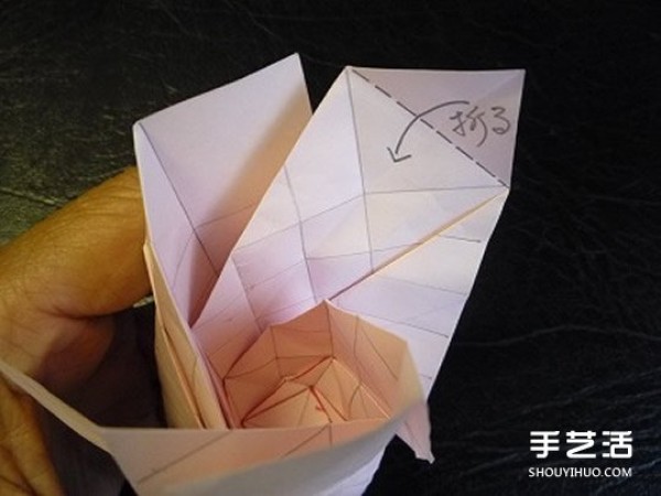 Japanese origami masters intricate rose origami tutorial with step-by-step illustration