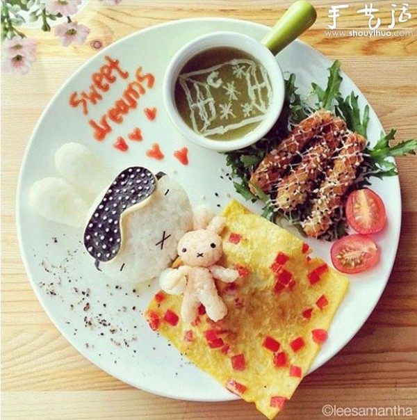 Cartoon pattern food, can you bear to eat it? 