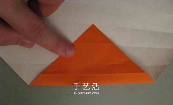 Origami illustration of three-dimensional jack-o