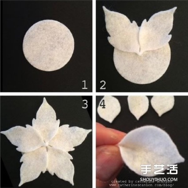 How to make handmade fabric lotus flowers can be used as corsages, hairbands and hair accessories