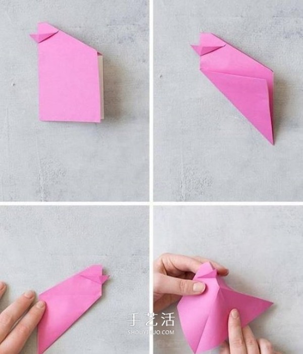 Good-looking and practical! The origami method of the Big Hen Candy Storage Box