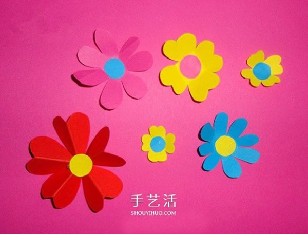 Teachers Day gift flower plate is made of cardboard and handmade beautiful flower plate