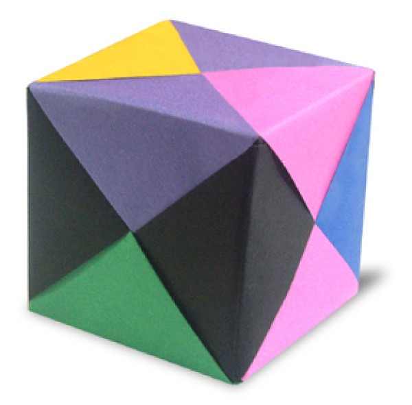 Tutorial on making a combined cube based on the principle of triangle insertion