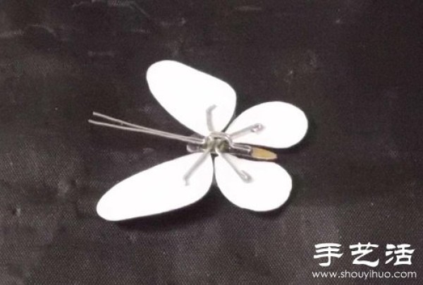 Aluminum foil+epoxy resin handmade butterfly pin/hairpin