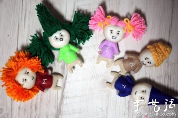 Discarded stockings turned into treasure DIY cute rag doll