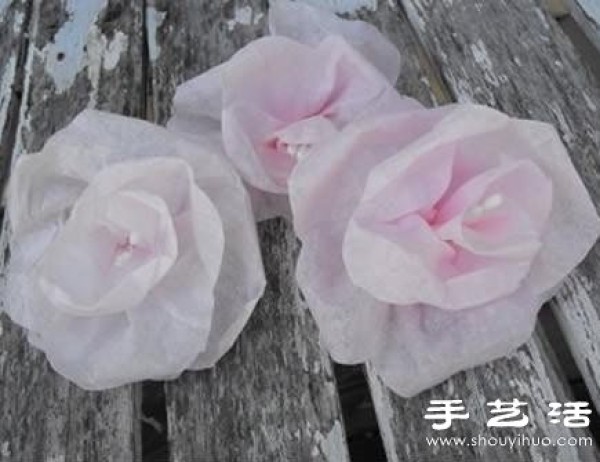 Simple paper flower making method and beautiful paper flower making illustration