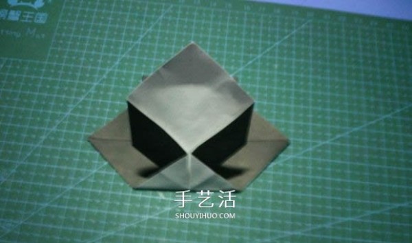 Fold a national treasure and come out! Illustration of the origami method of the cute giant panda