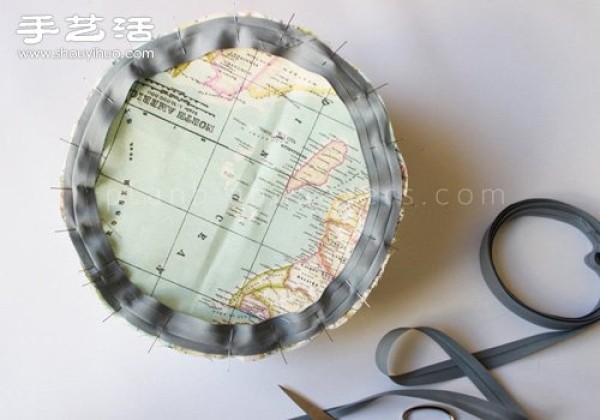 DIY handmade canvas bag with a world map tutorial