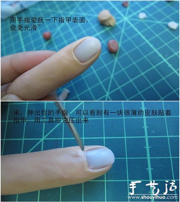 Tutorial on DIY horrifying broken fingers from soft clay