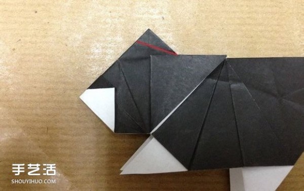 Small animal origami step-by-step diagram, using paper to fold small animals, illustrated method