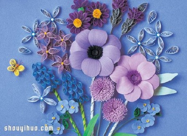 Appreciation of paper-quilling works of handmade artist Kogami Yoko