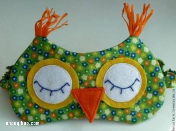 The non-woven owl eye mask is easy to use and fun to make