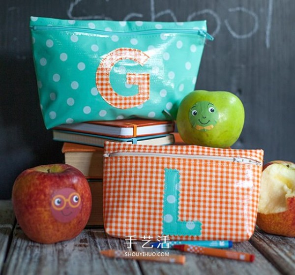 How to make an oil zipper bag, homemade childrens zipper pencil bag with illustrations