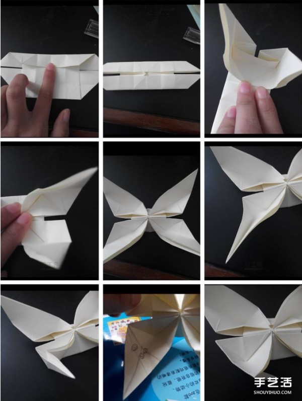 Difficult origami butterfly tutorial steps with complex butterfly folding diagrams