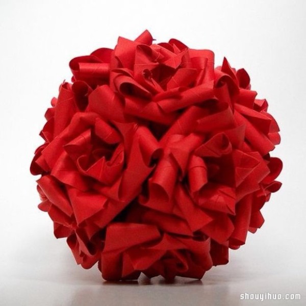 Appreciation of the beautiful handmade origami flower balls (6)