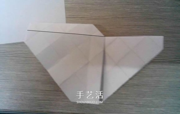 Illustration of how to fold the eight-petal Kawasaki rose, origami eight-petal Kawasaki rose