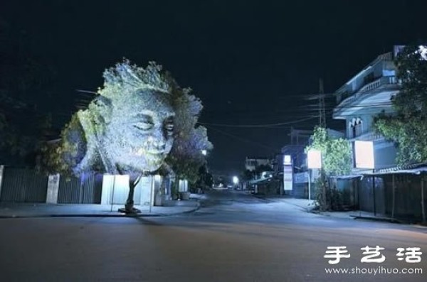 A bit scary 3D projection of trees