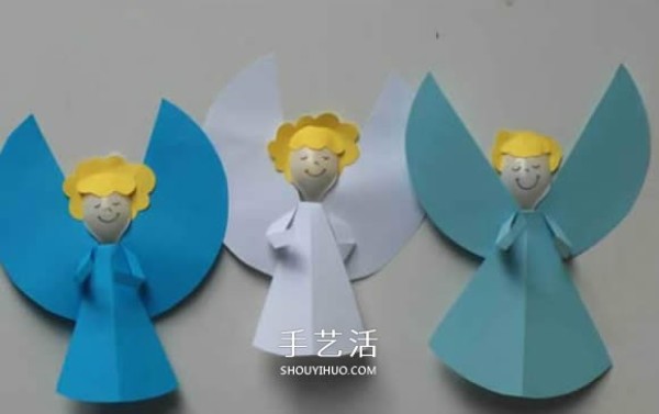 Disposable spoons to make little angels for Christmas and cute handmade angels