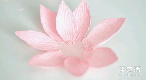 How to make crepe paper lotus. Steps to make lotus from crepe paper