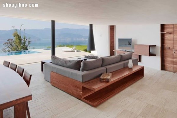 Villa decoration design on the southern coast of Spain with a panoramic view