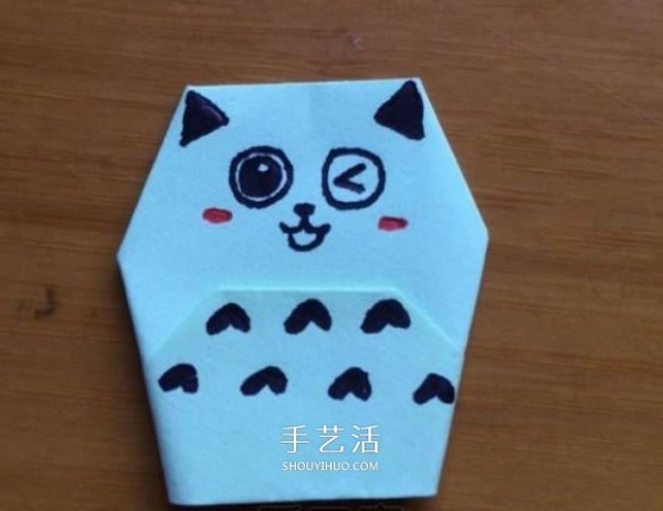 Simple origami small animal hand puppets make cute cat hand puppets