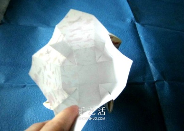 How to fold the exquisite eight-sided hydrangea gift box origami hydrangea gift box