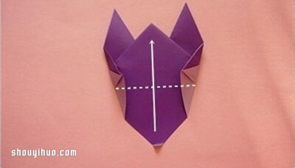 How to make origami cat hand puppets and illustrations of how to make cat hand puppets