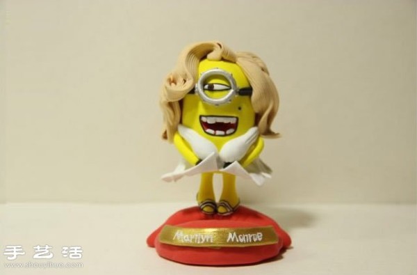 Soft clay handmade DIY spoof of minions