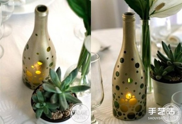 How to make exquisite candle holders using DIY from beer bottle waste