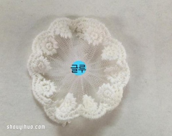 Cute fresh lace flower hairpin DIY handmade illustrated tutorial