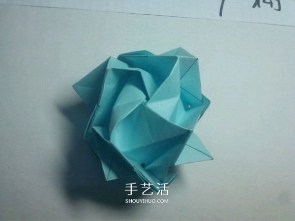 Teach you folding step by step! Detailed illustration of Kawasaki rose origami process