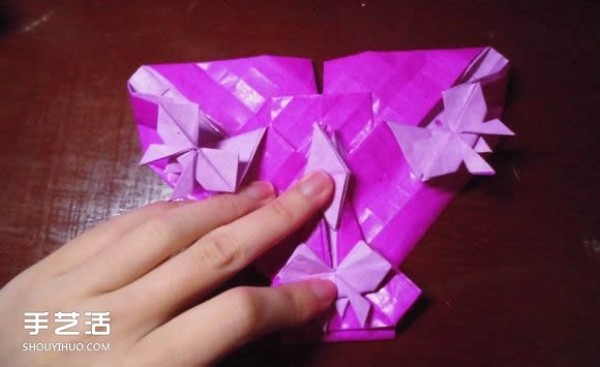 Die Lianhua Love Origami Illustration of Creative Love Origami Step by Step