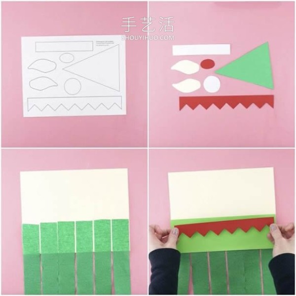 Tutorial on how to make a handmade Christmas elf windsock in kindergarten