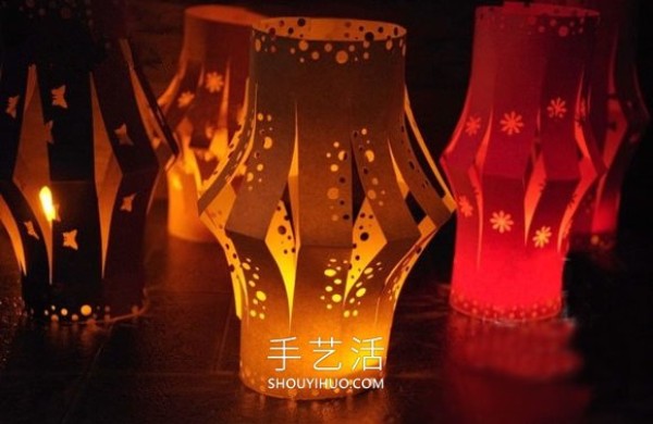 Tutorial on how to make simple and beautiful paper lanterns by hand