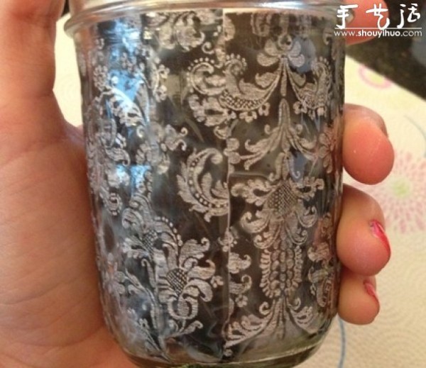 DIY lace candle cup handmade tutorial