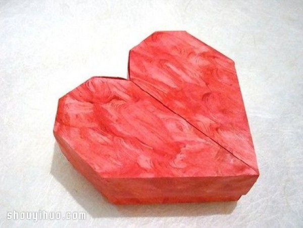 How to fold a heart-shaped box and how to fold an origami heart-shaped paper box